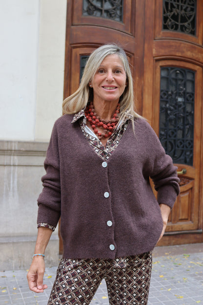 CHAQUETA GEMA CHOCOLATE