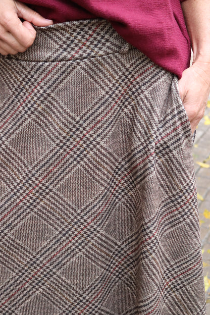 FALDA CASILDA GRANATE