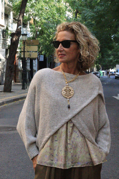 JERSEY CRUZADO BEIGE