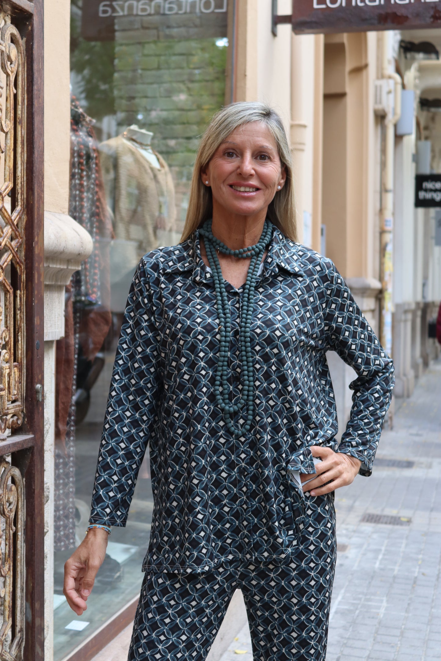 CAMISA ELENA PETROLEO