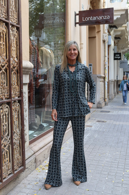 PANTALÓN CAMPANA ELENA PETROLEO