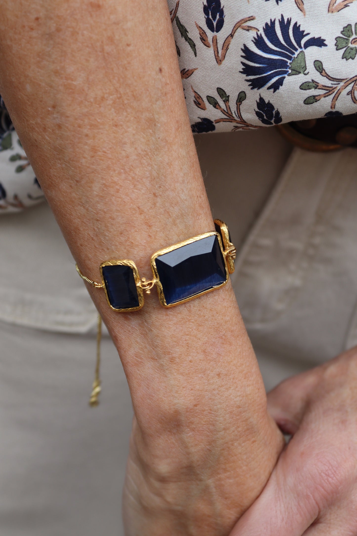 PULSERA LUISA AZUL MARINO