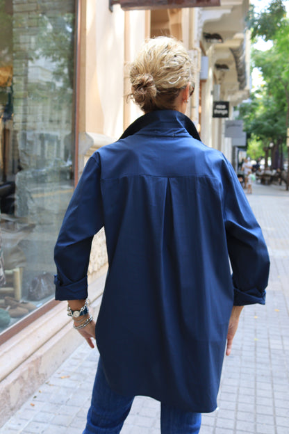 CAMISA BASIC AZUL MARINO