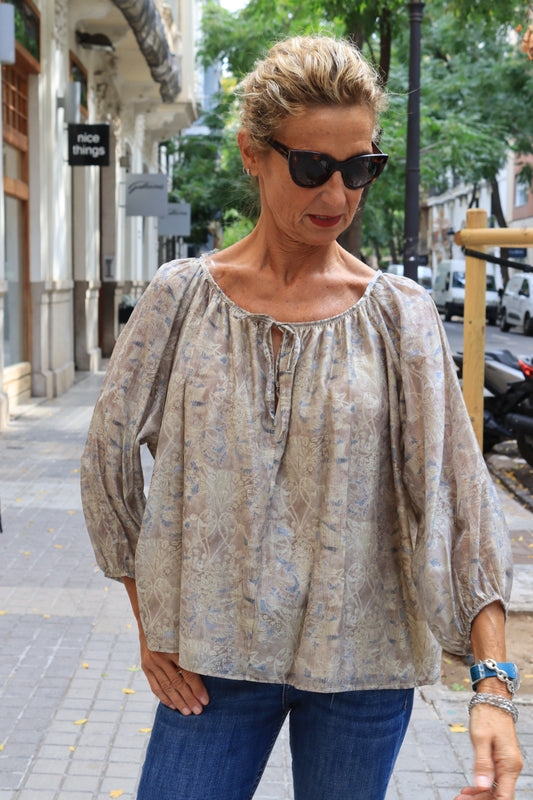 CAMISA SILVIA TOPO