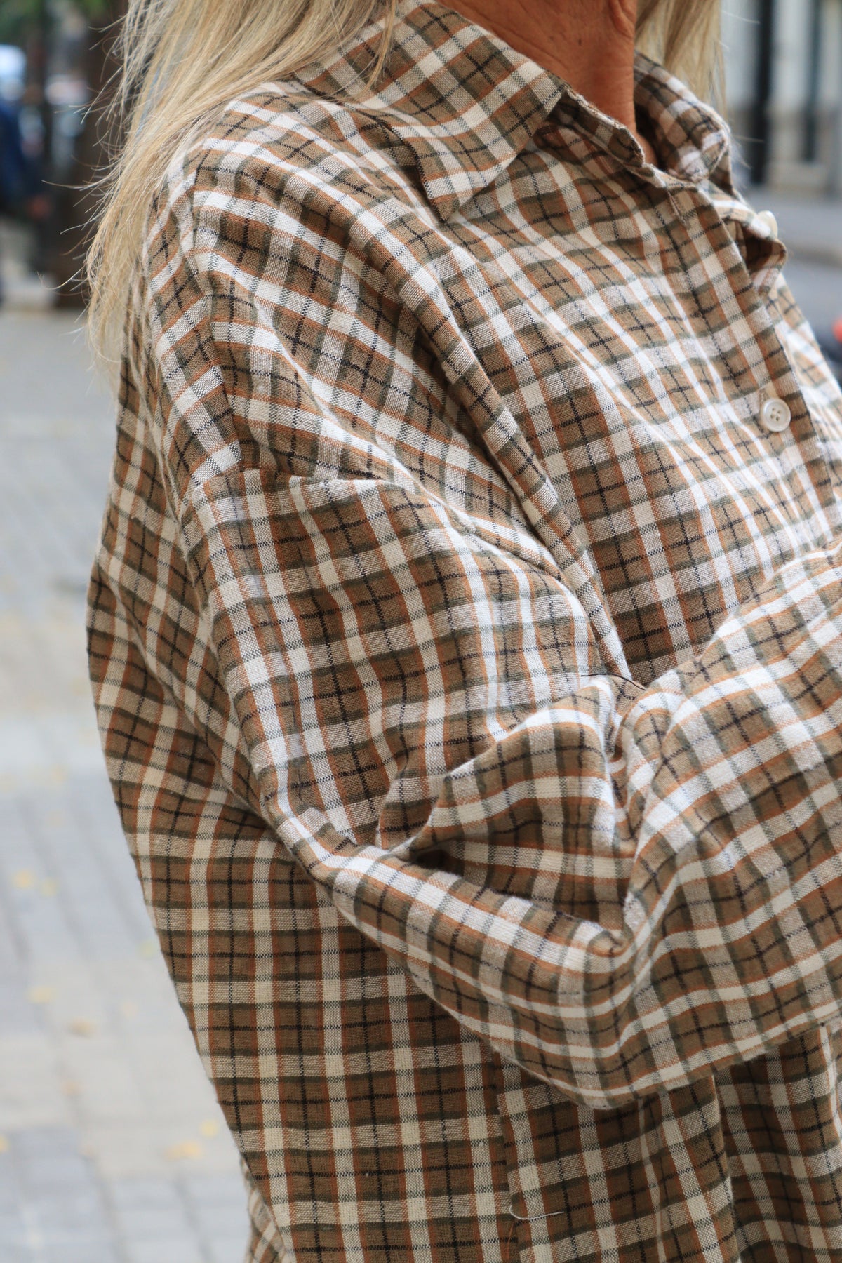 CAMISA CARMEN MOSTAZA