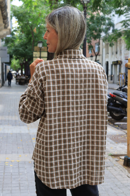 CAMISA CARMEN MOSTAZA