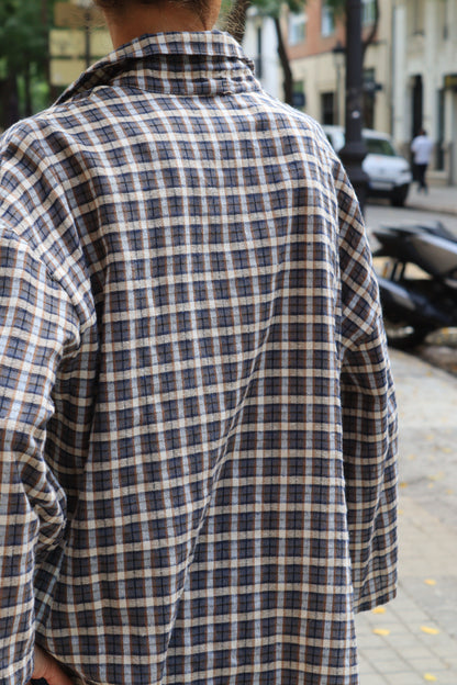CAMISA CARMEN AZULES