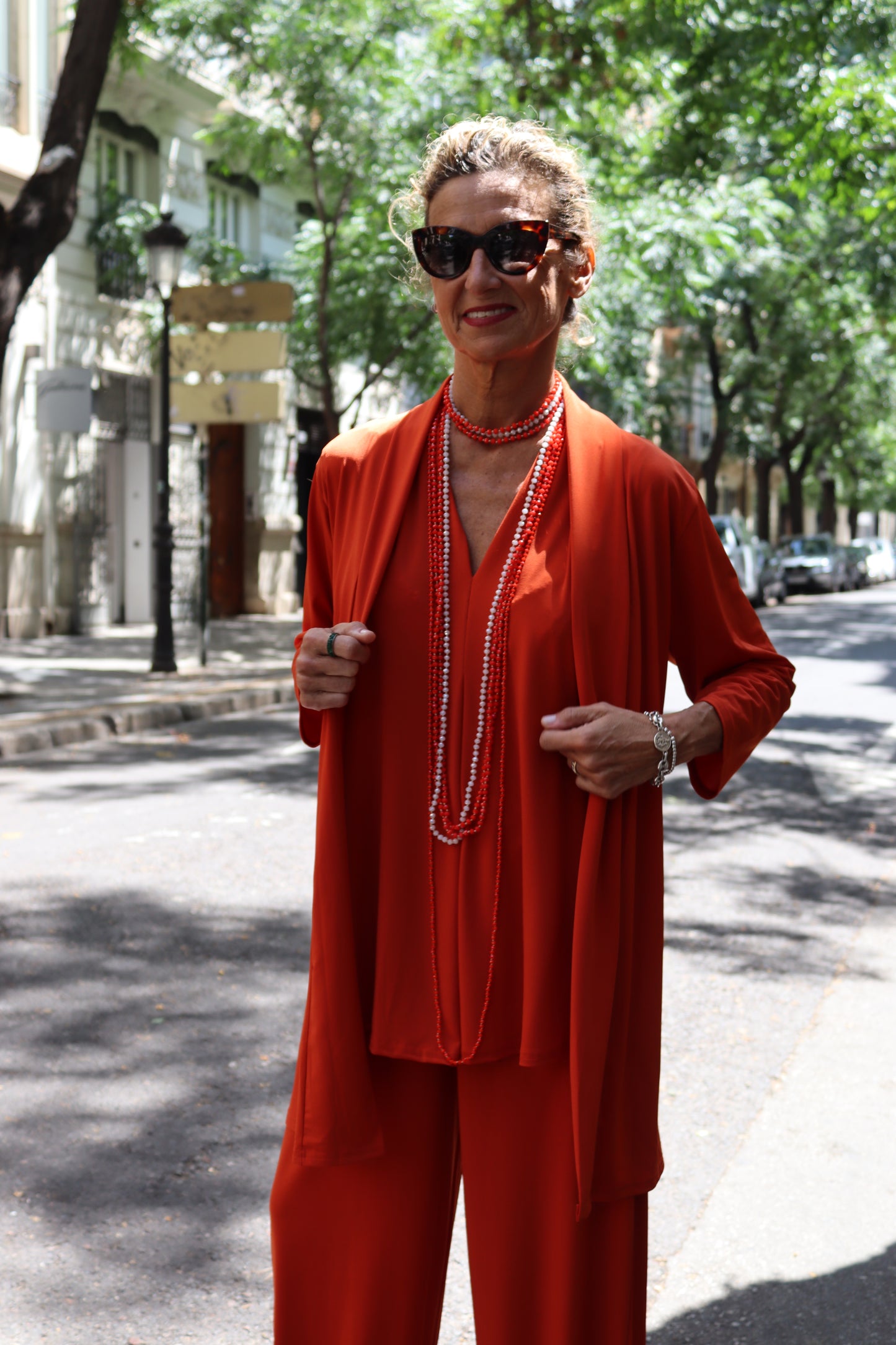 KIMONO LISO TEJA