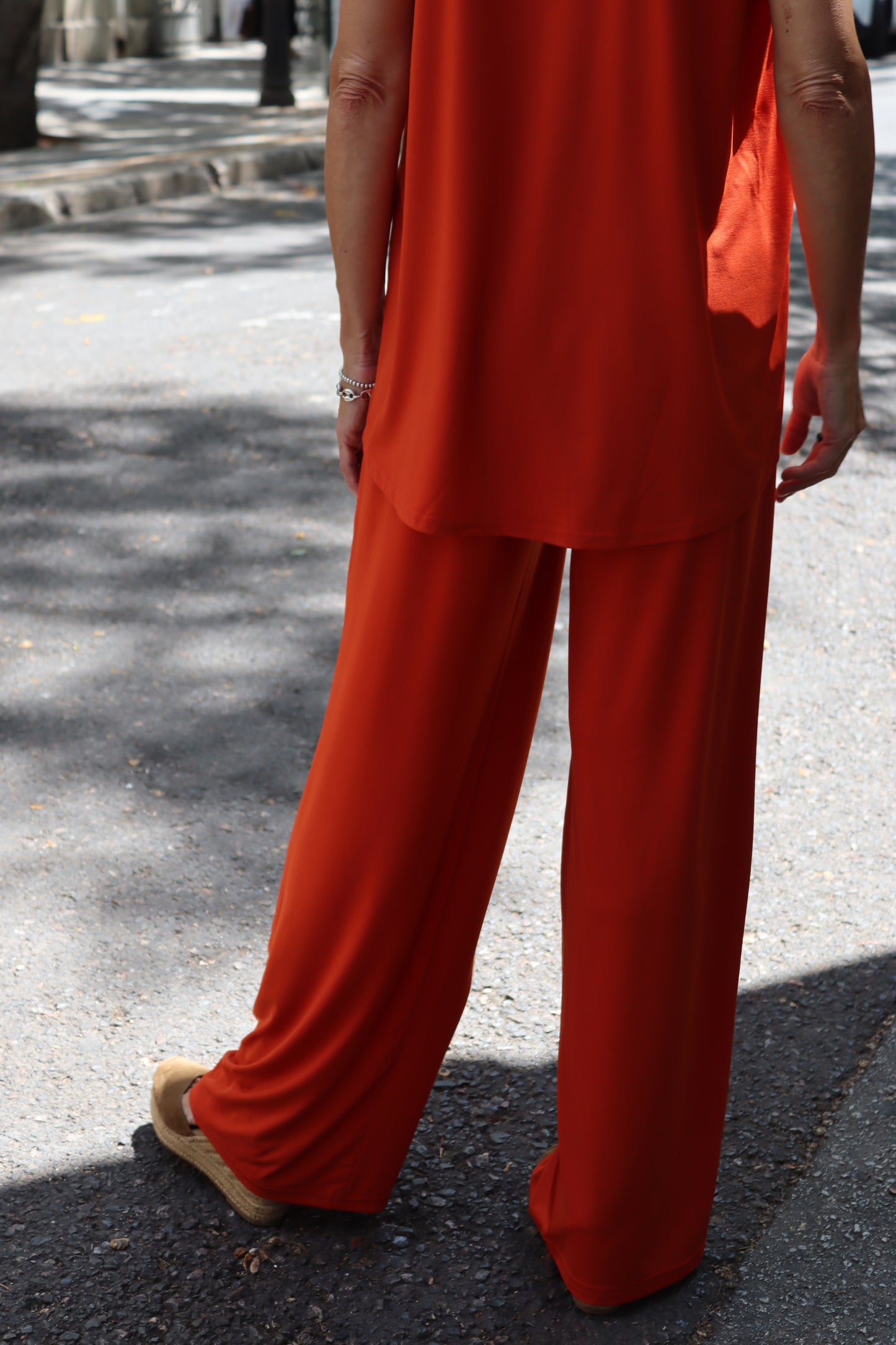 PANTALON LISO RECTO TEJA