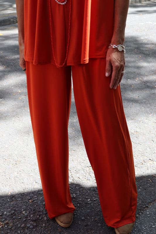 PANTALON LISO RECTO TEJA