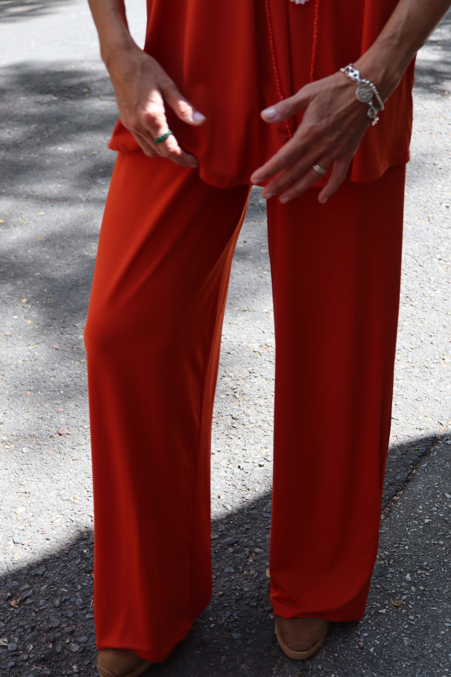 PANTALON LISO RECTO TEJA