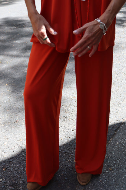 PANTALON LISO RECTO TEJA
