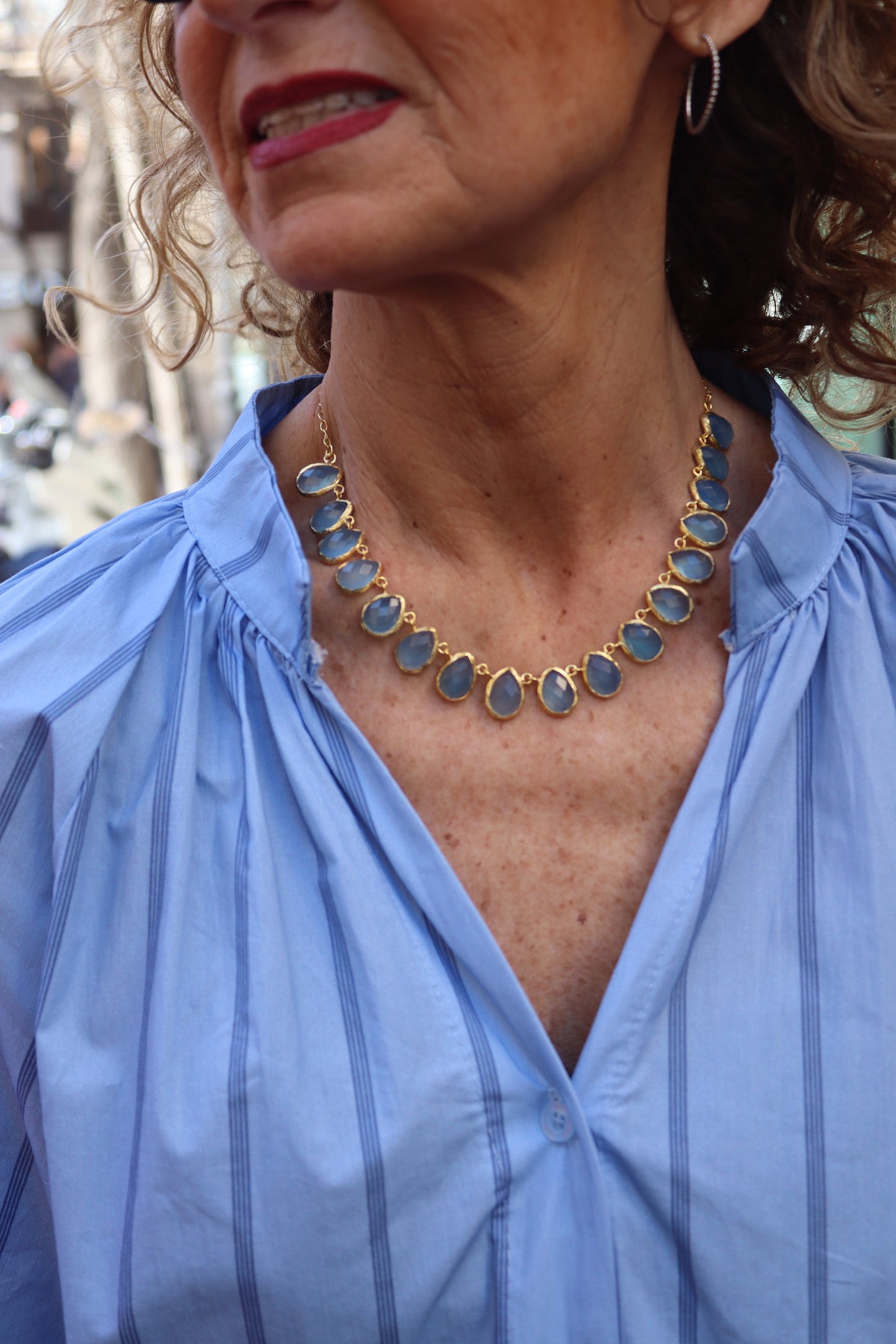 COLLAR LENA AZUL CIELO