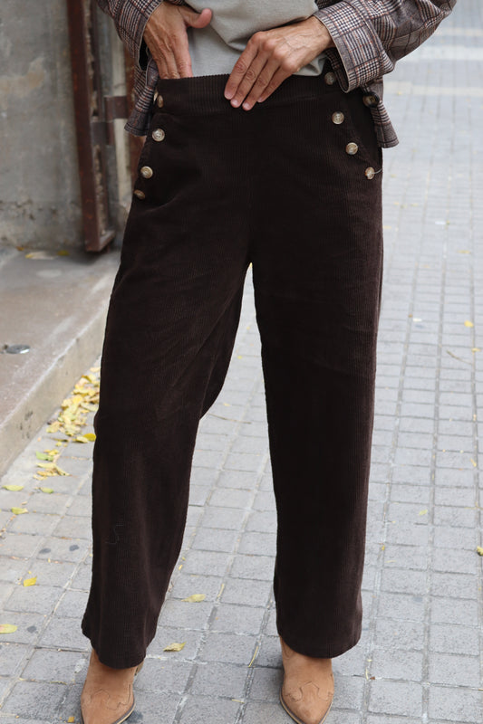 PANTALÓN PANA CHOCOLATE