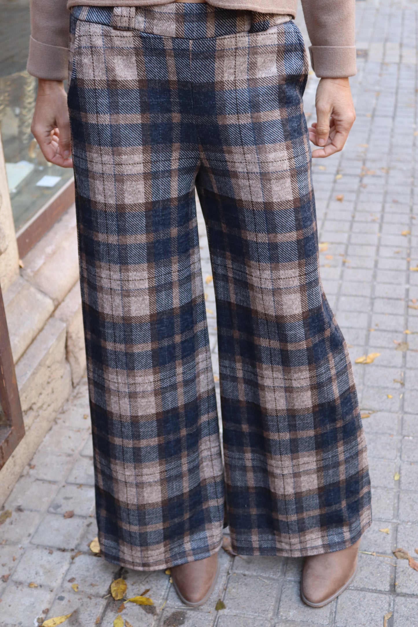 PANTALÓN ESCOCÉS AZUL