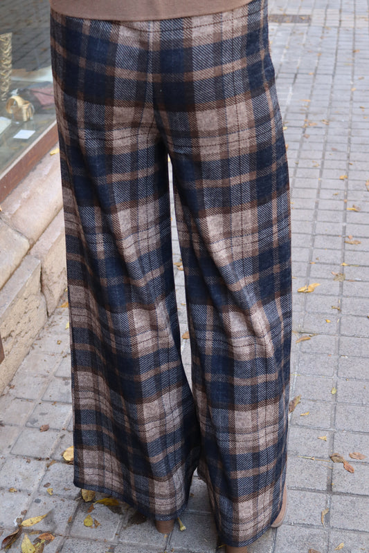 PANTALÓN ESCOCÉS AZUL