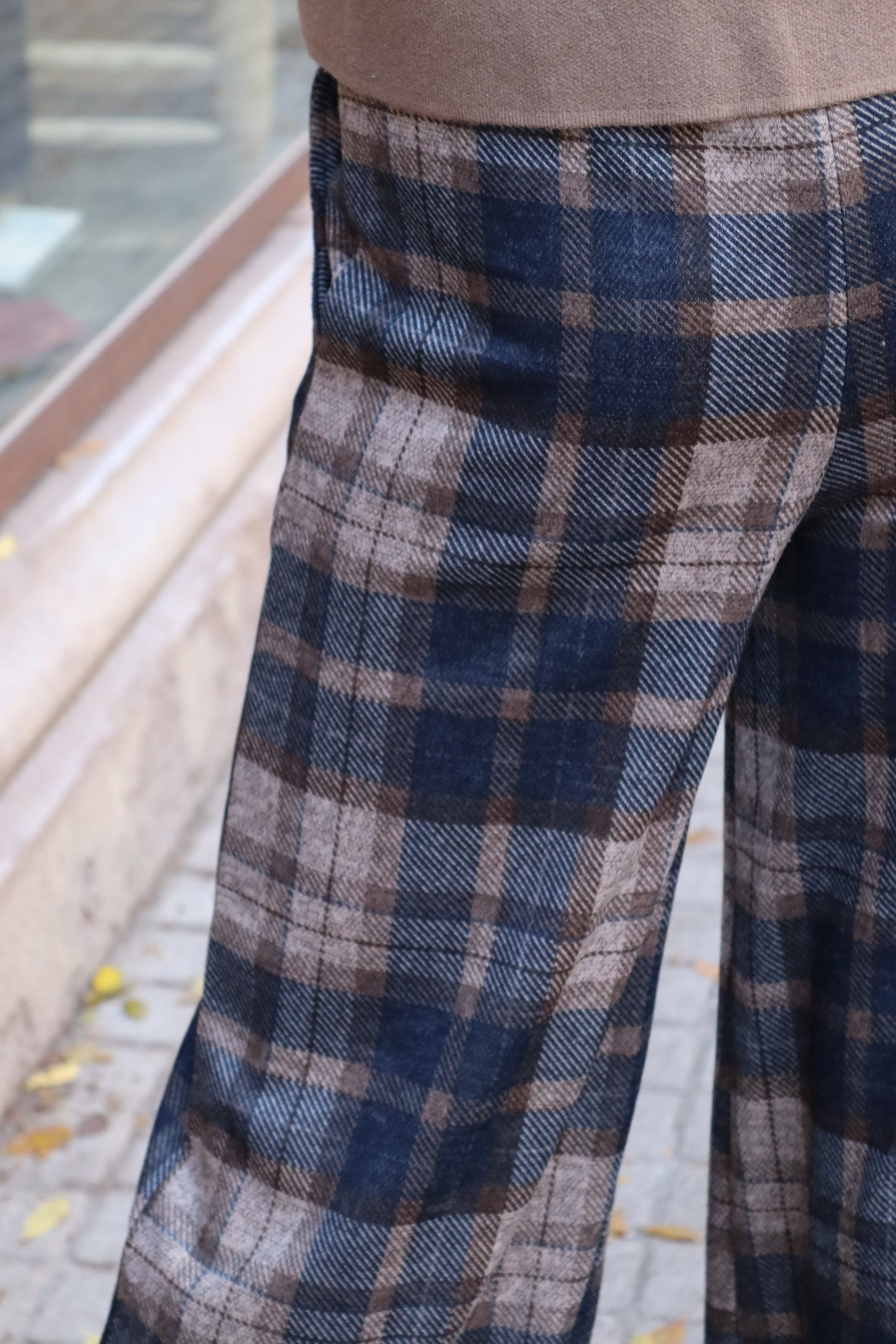 PANTALÓN ESCOCÉS AZUL