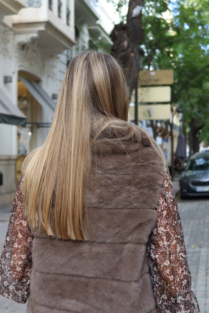 CHALECO MARTINA TAUPE