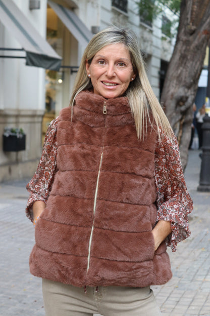 CHALECO MARTINA TIERRA