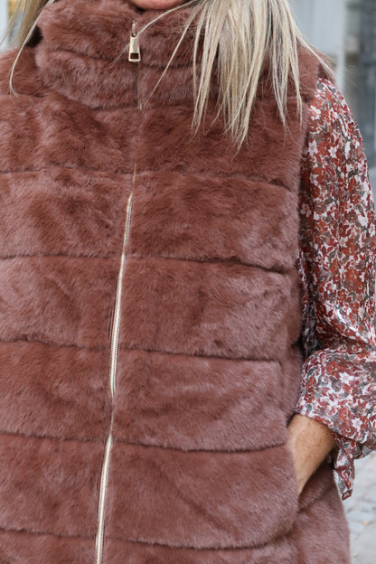 CHALECO MARTINA TIERRA