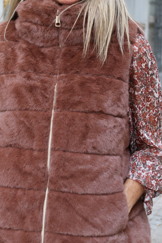 CHALECO MARTINA TIERRA