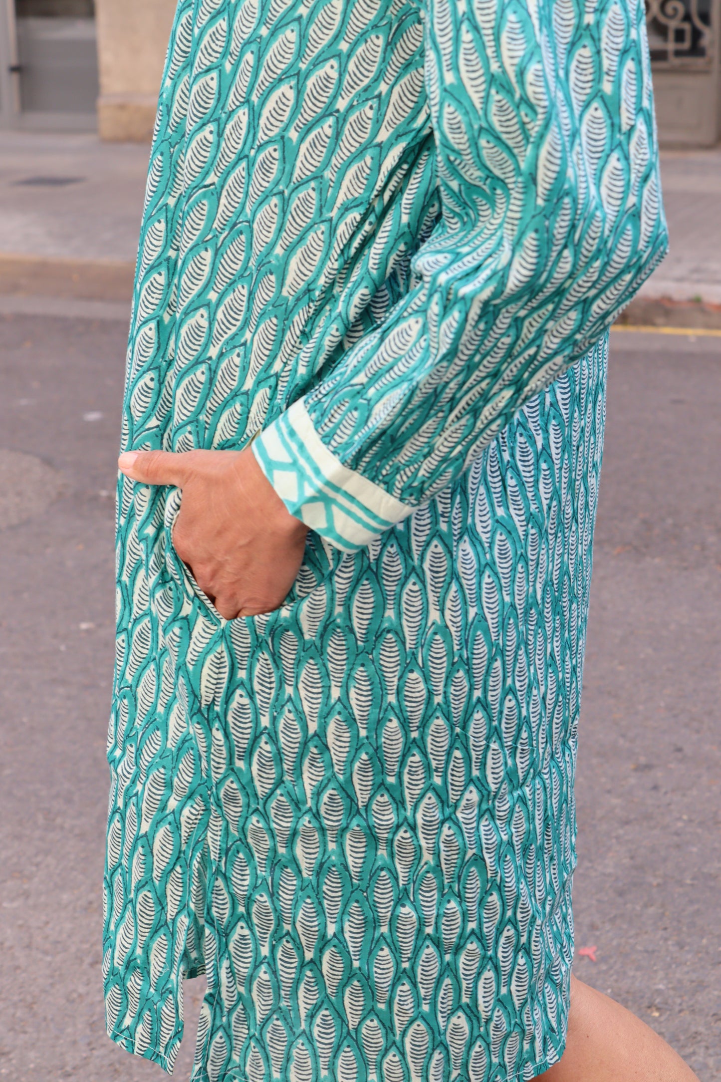 CAMISOLA PECES TURQUESA