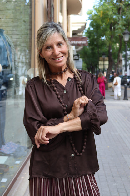 CAMISA LEO CHOCOLATE