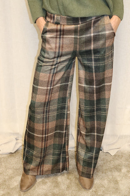 PANTALÓN ESCOCES VERDE