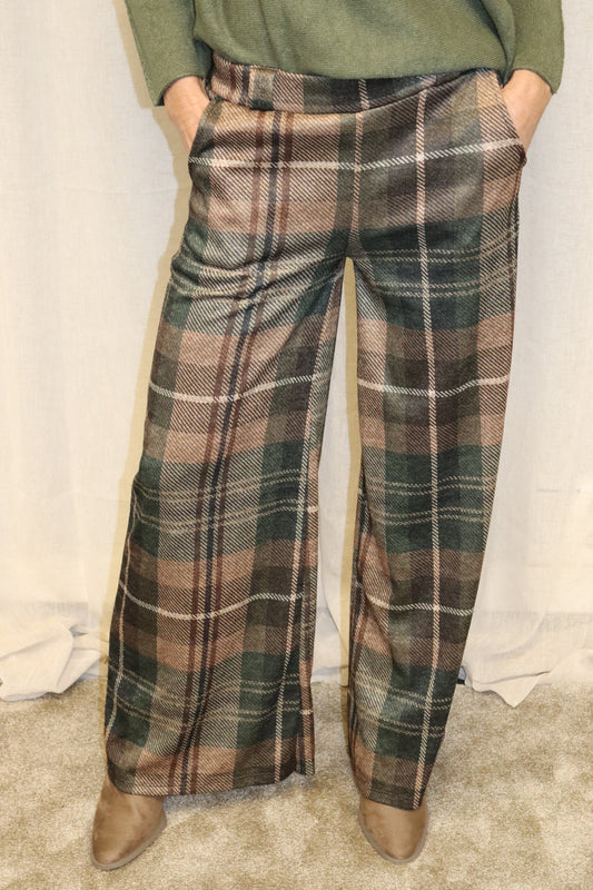 PANTALÓN ESCOCES VERDE