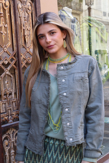 CHAQUETA VAQUERA MILA VERDE