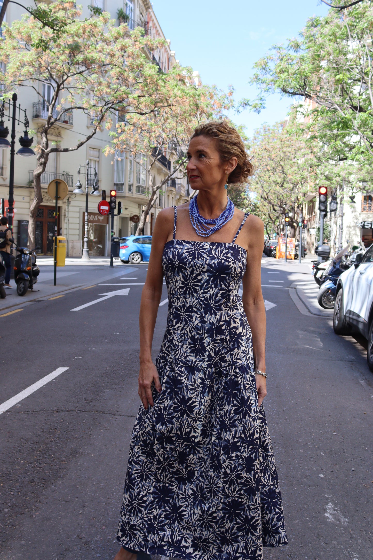 VESTIDO FLORENCIA AZUL