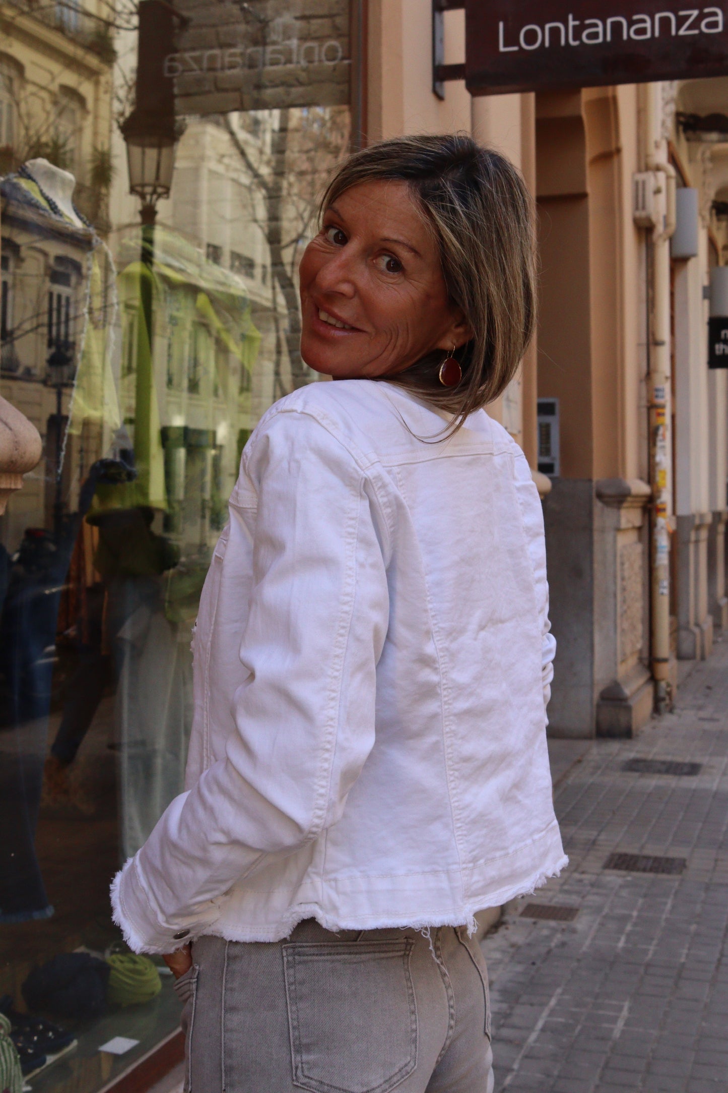 CHAQUETA VAQUERA MILA BLANCA