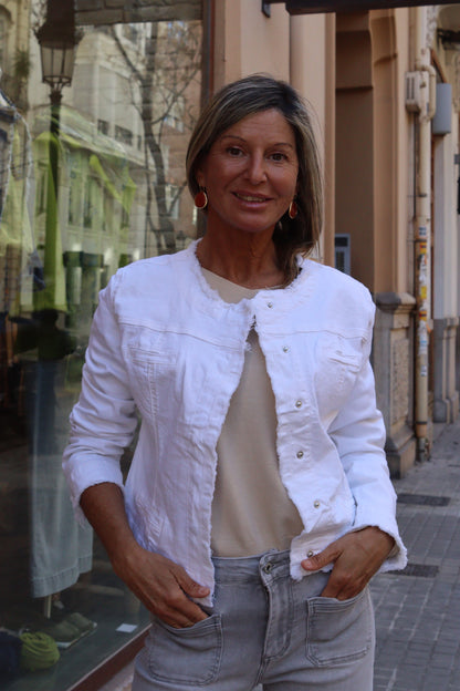 CHAQUETA VAQUERA MILA BLANCA
