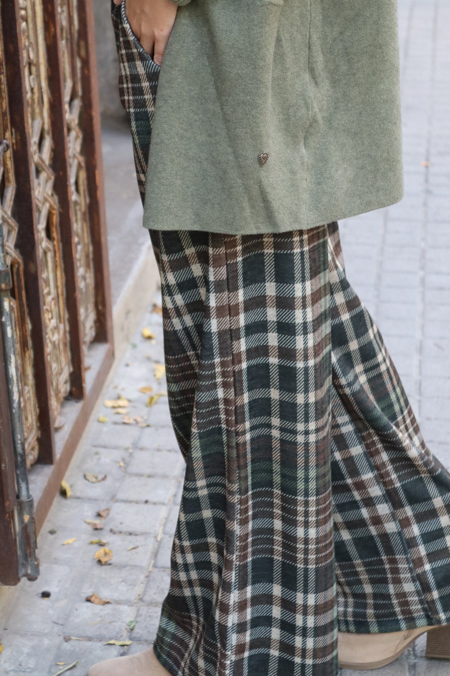 PANTALÓN ESCOCÉS VERDE