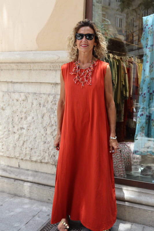 VESTIDO BEA NARANJA