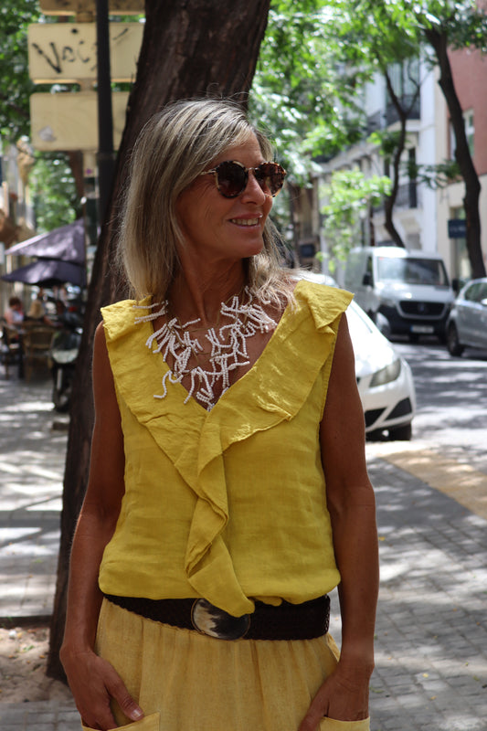 BLUSA MACA AMARILLA