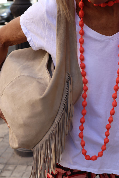 BOLSO FLECOS BEIGE