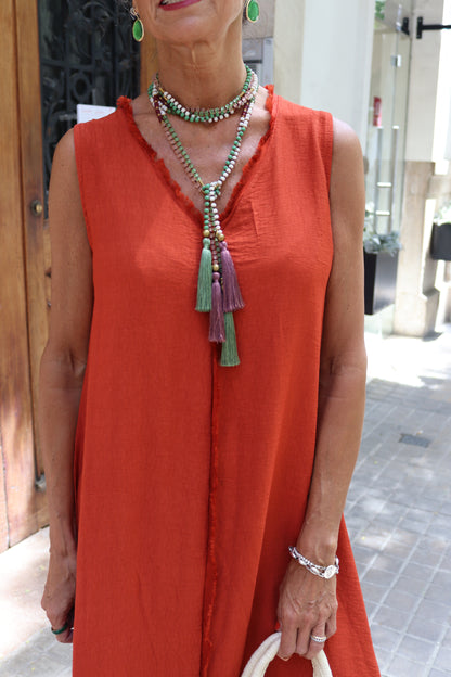 VESTIDO TORINO TEJA