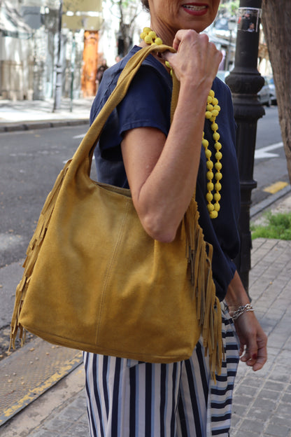 BOLSO FLECOS AMARILLO