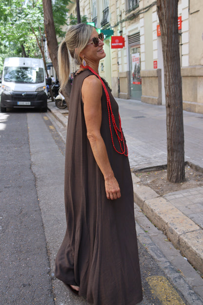 VESTIDO TORINO CHOCO