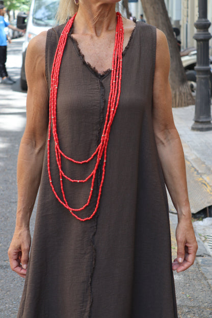 VESTIDO TORINO CHOCO