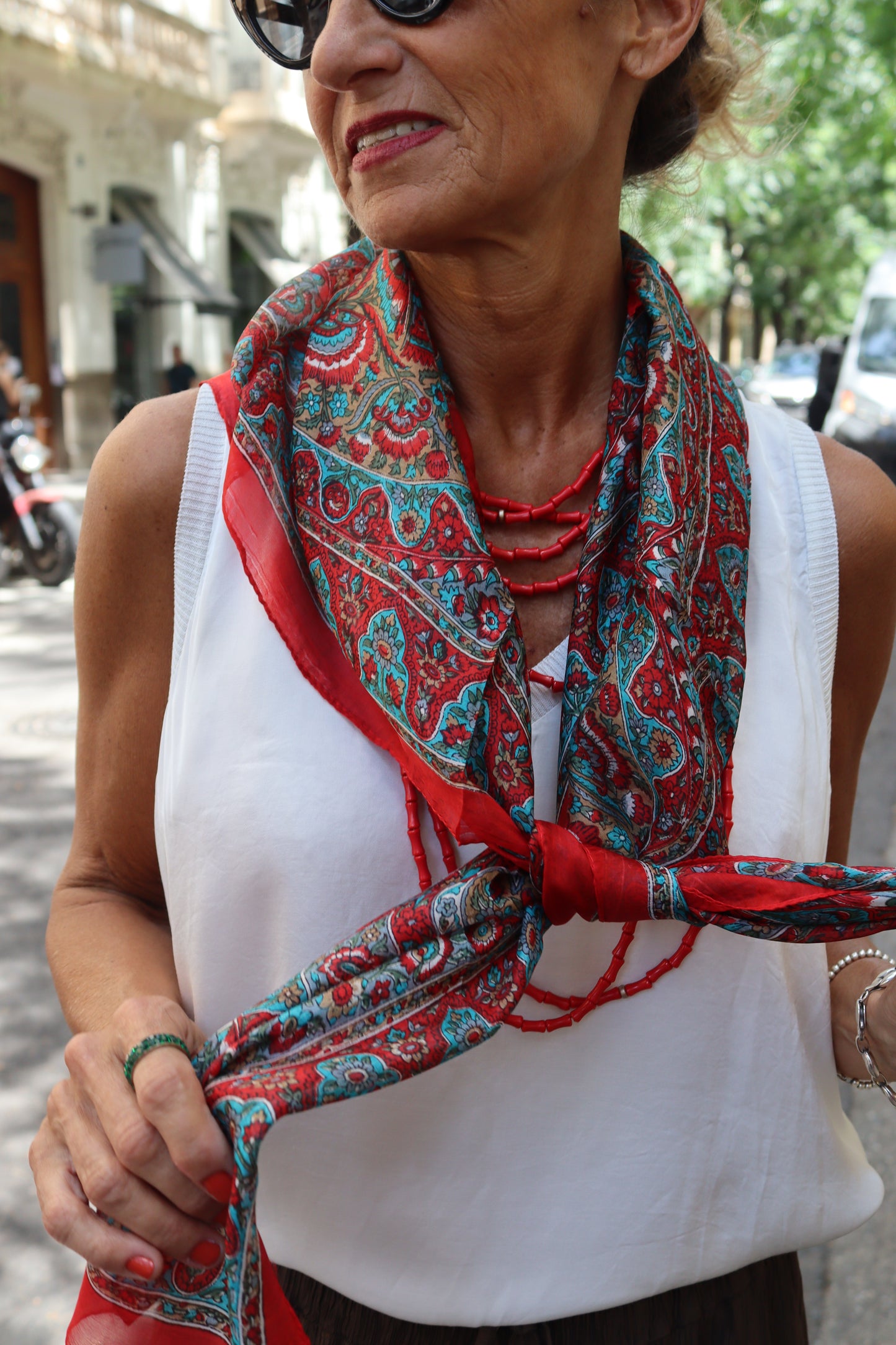 PAÑUELO SEDA ESTAMPADO UNICO
