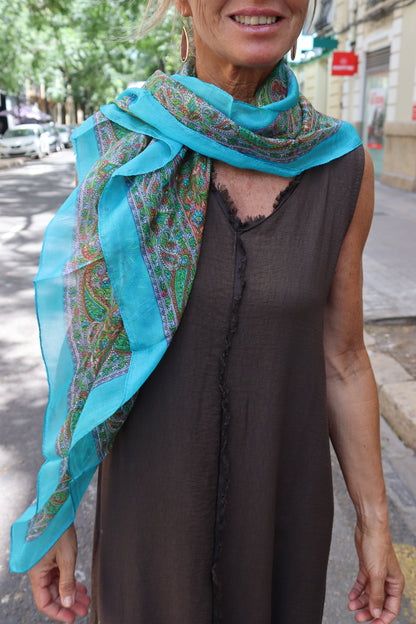 PAÑUELO SEDA ESTAMPADO UNICO