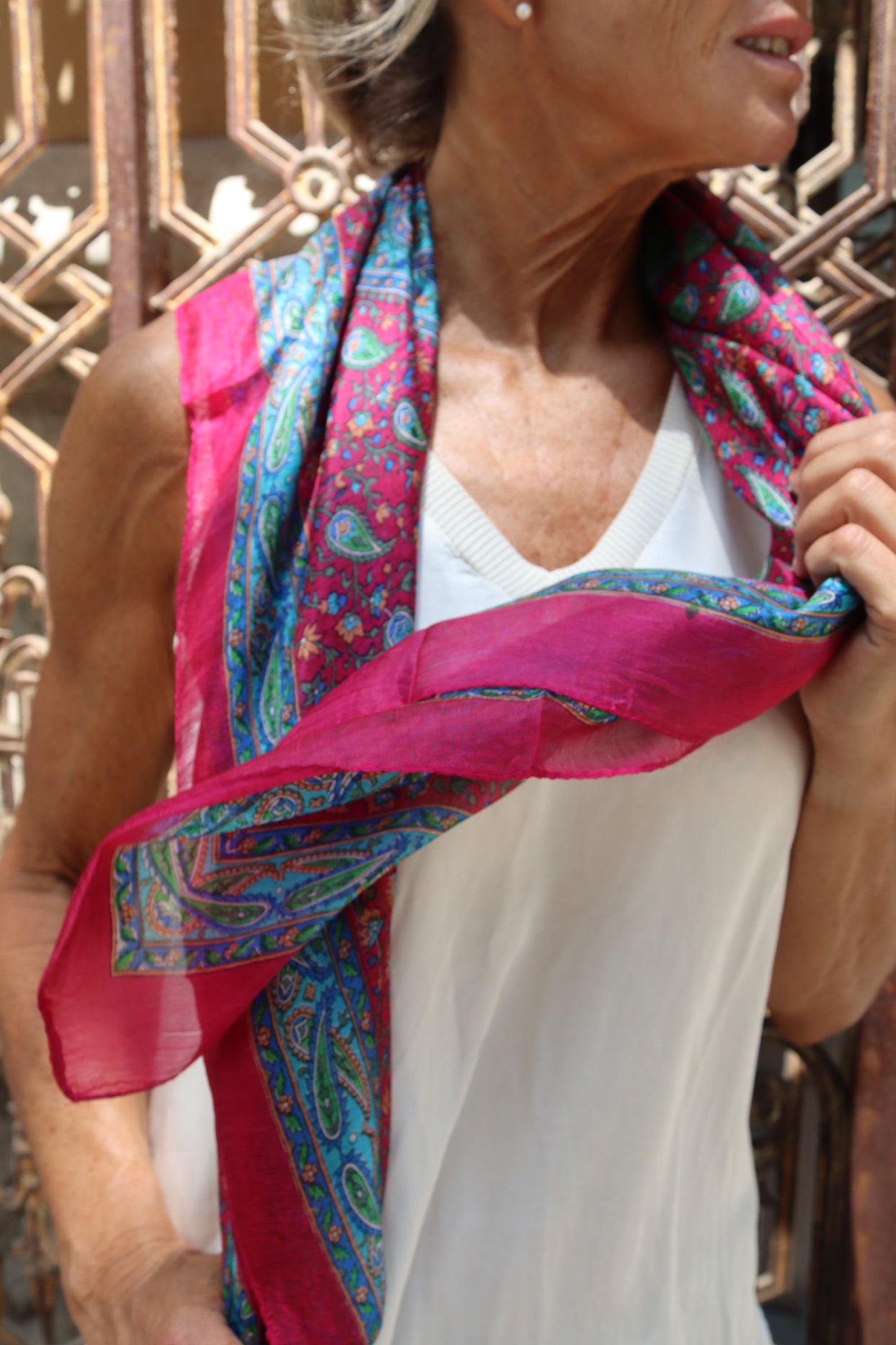 PAÑUELO SEDA ESTAMPADO UNICO