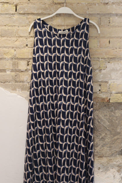 VESTIDO ABANICO MARINO