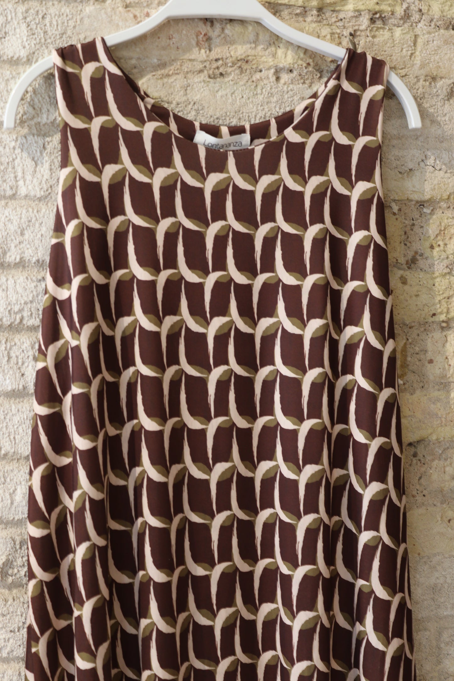 VESTIDO ABANICO CHOCO