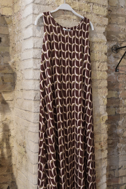 VESTIDO ABANICO CHOCO