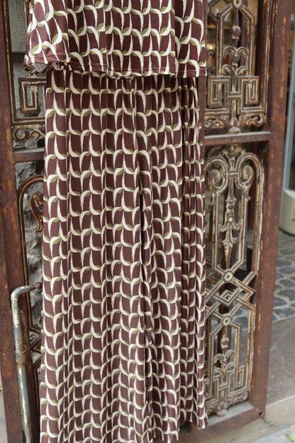 PANTALON RECTO ABANICO CHOCO
