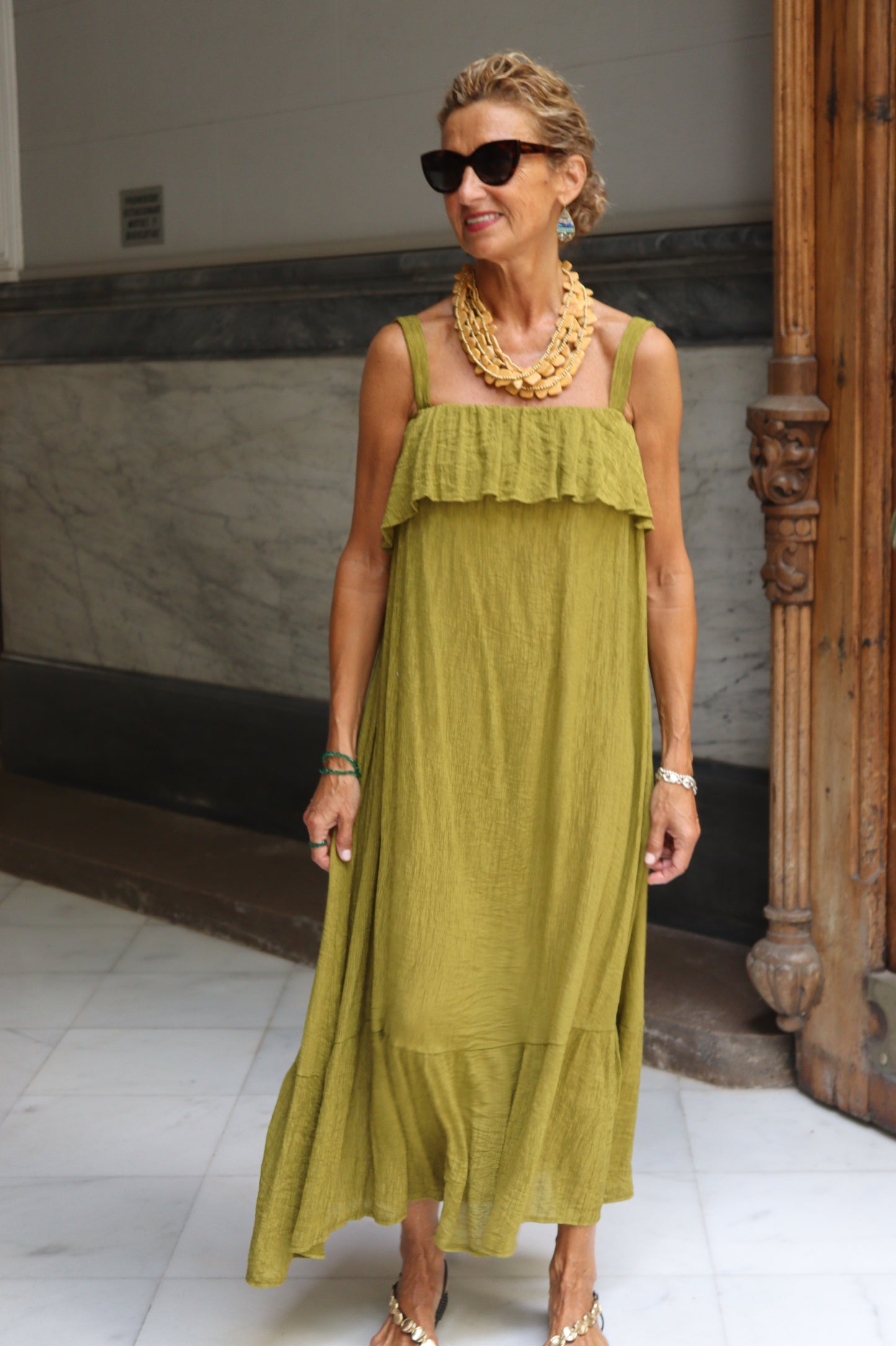 VESTIDO LUNA PISTACHO