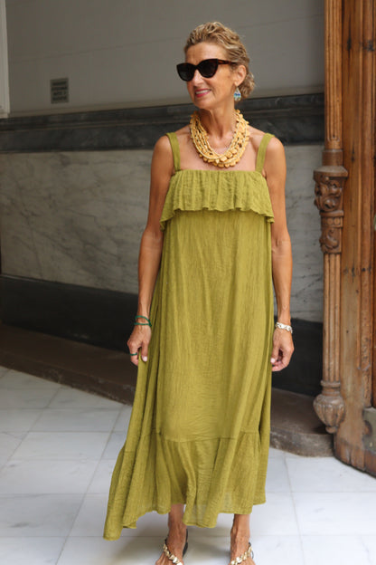 VESTIDO LUNA PISTACHO